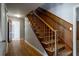 Classic wooden staircase leading to the second floor at 3766 Citation Dr, Decatur, GA 30034