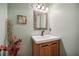 Small bathroom with updated vanity and mosaic mirror at 1260 Druid Knoll Ne Dr, Brookhaven, GA 30319