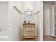 Unique bathroom with decorative vanity and tiled walls at 220 Spring Branch Dr, Canton, GA 30115