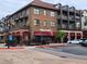 Building exterior with restaurant and street view at 4805 West Village Way # 3207, Smyrna, GA 30080