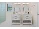 Bathroom boasts double vanity and modern fixtures at 513 Duke Dr, Marietta, GA 30066