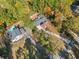Aerial view of the property and surrounding neighborhood at 513 Duke Dr, Marietta, GA 30066