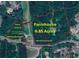 Aerial map highlighting 6.85 acres of land, including a farmhouse and additional acreage at 1765 Holly Springs Ne Rd, Marietta, GA 30062