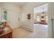 Home entryway with vintage phone and view into living room at 1765 Holly Springs Ne Rd, Marietta, GA 30062
