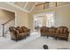 Elegant living room with high ceilings and staircase at 4385 Hamilton Mill Rd, Buford, GA 30518