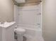 Clean basement bathroom with a tub and shower at 2864 Holly Oaks Dr, Marietta, GA 30062