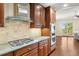 Kitchen with gas range, granite countertops, and stainless steel appliances at 326 Roswell Se St # 406, Marietta, GA 30060