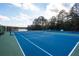 Two tennis courts with lake view at 210 Huiet Dr, Mcdonough, GA 30252