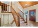 Entryway with staircase and wood flooring at 3373 Northumberland Pl, Roswell, GA 30075