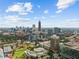 Stunning aerial view of the city skyline and property location at 285 Centennial Olympic Park Nw Dr # 903, Atlanta, GA 30313