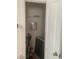Storage closet with shelving and a vacuum at 2118 Water Mill Ct, Buford, GA 30519
