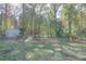 Spacious backyard with shed and lush trees at 2530 N Bryan Cir, Atlanta, GA 30344