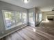 Breakfast area with hardwood floors and access to deck and Gathering room at 2654 Calumet Farm Ln, Snellville, GA 30039