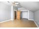 Bright bedroom with ceiling fan and wood flooring at 4409 Shiloh Rd, Loganville, GA 30052