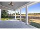 Spacious back porch overlooking a fenced pasture at 4409 Shiloh Rd, Loganville, GA 30052