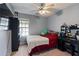 Cozy bedroom with ceiling fan and ample closet space at 4131 High Park Terrace, Atlanta, GA 30344