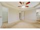 Spacious main bedroom with private closet and bath access at 1187 Dixie Rd, Covington, GA 30014