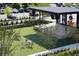 Outdoor community stage with seating and a large screen at 176 Railroad St, Canton, GA 30114