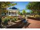 Relaxing town square with gazebo, benches, and landscaping at 172 Railroad St, Canton, GA 30114