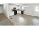 Kitchen with white cabinets and granite countertops at 5876 Poplin Ct, Lithonia, GA 30058