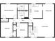 Main level floor plan showing 3 bedrooms, 2 baths and open concept at 5876 Poplin Ct, Lithonia, GA 30058