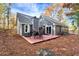 Private backyard with deck and wooded views at 9154 Branch Valley Way, Roswell, GA 30076