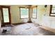Kitchen with hardwood floors and needs renovation at 539 Lynhurst Sw Dr, Atlanta, GA 30311