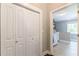 Convenient laundry room with white cabinets and washer/dryer at 1847 Walker Ave, College Park, GA 30337