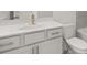 Modern bathroom featuring a white vanity and an oval sink at 63 Black Rock Rdg, Sharpsburg, GA 30277