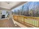 Covered deck overlooks backyard; perfect for outdoor living at 63 Black Rock Rdg, Sharpsburg, GA 30277