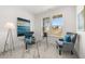 Bright home office features a glass desk, comfortable chairs, and large windows at 63 Black Rock Rdg, Sharpsburg, GA 30277