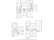 Two-story home floor plans, including basement; showing multiple bedrooms, bathrooms, and living spaces at 2420 Bronze Ct, Cumming, GA 30041