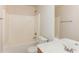 Bathroom with shower/tub combo and vanity at 4815 Candy Cv, Lithonia, GA 30038