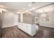 Open concept kitchen with island, granite countertops, and stainless steel appliances at 3015 Flat Shoals Rd, Atlanta, GA 30349