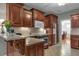 Spacious kitchen with granite countertops and stainless steel appliances at 620 Springview Dr, Covington, GA 30014