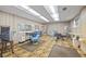 Finished basement with retro styling and exercise equipment at 3520 Tom Brewer Rd, Loganville, GA 30052