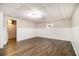 Unfinished basement with vinyl flooring and neutral walls at 3060 Wilkes Plantation Way, Douglasville, GA 30135