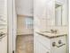 Small bathroom with granite countertop and vanity at 3811 Paul St, Douglasville, GA 30135