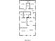 1128 sq ft floor plan with 3 bedrooms, 2 baths, living room, kitchen, and dining area at 3464 Linecrest Rd, Ellenwood, GA 30294