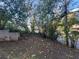 Partially wooded backyard with sloped terrain at 214 Thornton Sw St, Atlanta, GA 30315