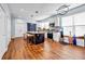 Modern kitchen with an island and stainless steel appliances at 3220 Dogwood Dr, Hapeville, GA 30354