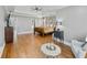 Main bedroom with hardwood floors and sitting area at 3616 Bogan Springs Dr, Buford, GA 30519