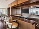 Modern bar with wine cooler and city views at 3630 Peachtree Ne Rd # 2305, Atlanta, GA 30326