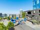 Rooftop patio with seating area and fireplace at 3630 Peachtree Ne Rd # 2305, Atlanta, GA 30326
