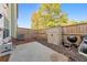 Private backyard with patio, shed, and grill at 247 Kigian Trl, Woodstock, GA 30188