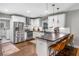 Modern kitchen with stainless steel appliances and island at 1375 Miller Reed Se Ave, Atlanta, GA 30315