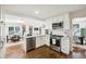 Modern kitchen with white cabinets and stainless steel appliances at 1837 Colland Nw Dr, Atlanta, GA 30318