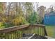Wooden deck overlooking wooded backyard at 4480 Joseph Dr, Snellville, GA 30039