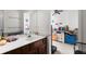 Clean bathroom with vanity and view of bedroom at 1167 Greenyard Way, Norcross, GA 30093