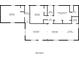 1434 sq ft floor plan featuring 3 bedrooms, 2 bathrooms, and an open living area at 2229 Whites Mill Rd, Decatur, GA 30032